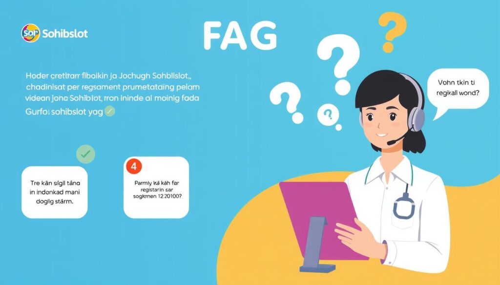 Ilustrasi FAQ tentang daftar sohibslot