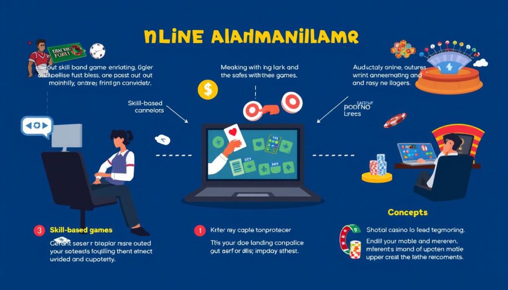 Ilustrasi alternatif hiburan judi online yang lebih aman dengan berbagai opsi permainan