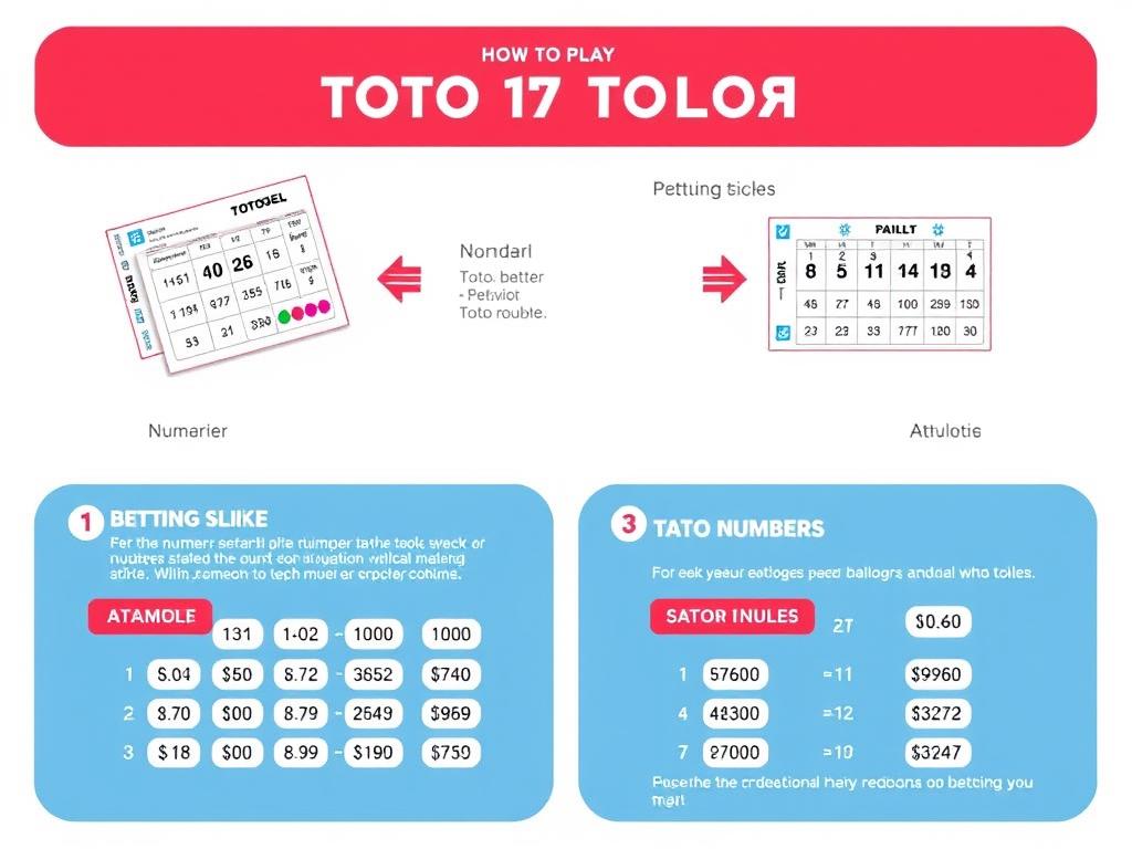 Ilustrasi cara bermain Judi Toto Togel dengan contoh kupon dan angka-angka