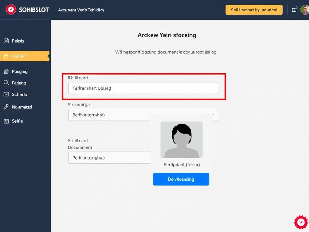Proses verifikasi akun daftar sohibslot dengan dokumen identitas